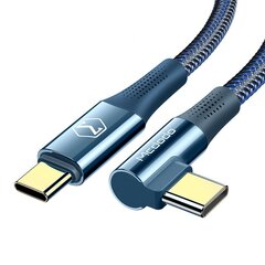 Kaapeli puhelimeen, tietokoneeseen, Mcdodo corner USB-C PD 2.0 QC 4.0 5A 100W 2M sininen hinta ja tiedot | Kaapelit ja adapterit | hobbyhall.fi