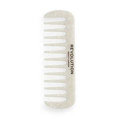 Kampa Revolution Haircare Natural Curl Wide Tooth Comb White (kiharat ja paksut hiukset) hinta ja tiedot | Hiusharjat, kammat ja sakset | hobbyhall.fi