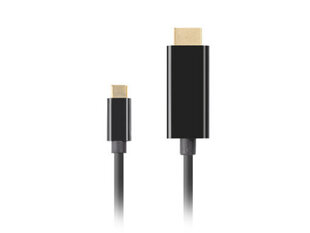 USB C - HDMI -kaapeli Lanberg CA-CMHD-10CU-0018-BK hinta ja tiedot | Kaapelit ja adapterit | hobbyhall.fi