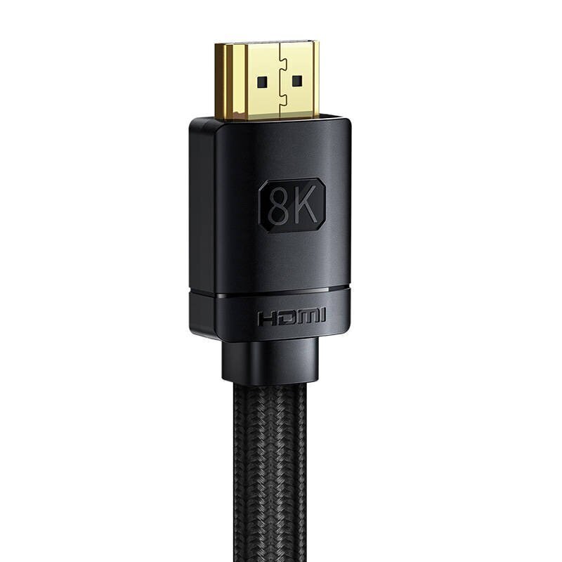 HDMI-HDMI Baseus teräväpiirtokaapeli 5m, 8K (musta) hinta ja tiedot | Kaapelit ja adapterit | hobbyhall.fi