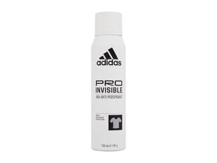 Suihkedeodorantti Adidas Pro Invisible 48 h, 150 ml hinta ja tiedot | Deodorantit | hobbyhall.fi