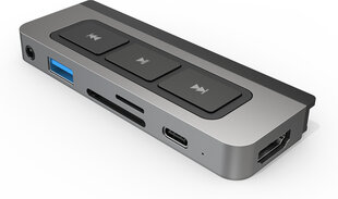 Hyper HyperDrive 6-in-1, USB-C hinta ja tiedot | Kaapelit ja adapterit | hobbyhall.fi