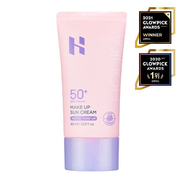 Sävyttävä aurinkovoide meikin alle Holika Holika Tone Up Make Up Sun Cream Matta SPF 50+, 60 ml hinta ja tiedot | Aurinkovoiteet | hobbyhall.fi