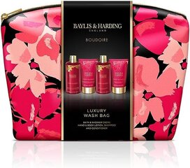 Baylis & Harding Boudiore Cherry Blossom Luxury Wash lahjasetti naisille, 4 osaa hinta ja tiedot | Suihkusaippuat ja suihkugeelit | hobbyhall.fi