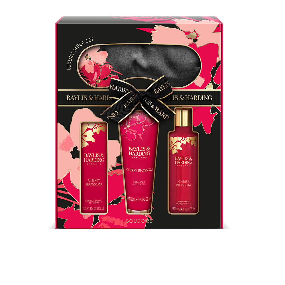 Lahjasetti naisille Bayl & Harding Boudiore Cherry Blossom Luxury Beauty Sleep, 4 osaa hinta ja tiedot | Vartalovoiteet ja -emulsiot | hobbyhall.fi