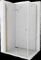 Suihkukaappi Mexen Lima, kultainen, 90 x 80 cm hinta ja tiedot | Suihkukaapit ja suihkunurkat | hobbyhall.fi