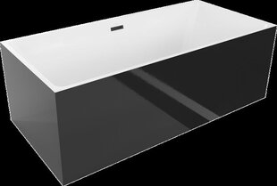 Kylpyamme Mexen Nita, 170 x 80 cm, valkoinen / musta + musta hinta ja tiedot | Kylpyammeet | hobbyhall.fi