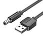 Vention USB/DC 5.5mm, 0.5 m hinta ja tiedot | Kaapelit ja adapterit | hobbyhall.fi