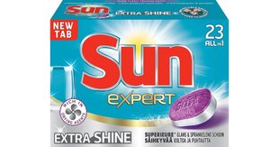 SUN All-in-1 astianpesutabletit Extra Shine, 23 kpl hinta ja tiedot | Astianpesuaineet | hobbyhall.fi