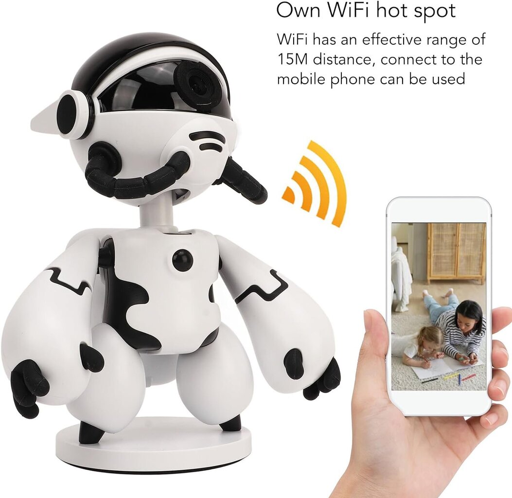 Wifi robottivalvontakamera FHD 1080p LIVMAN CT102 hinta ja tiedot | Valvontakamerat | hobbyhall.fi