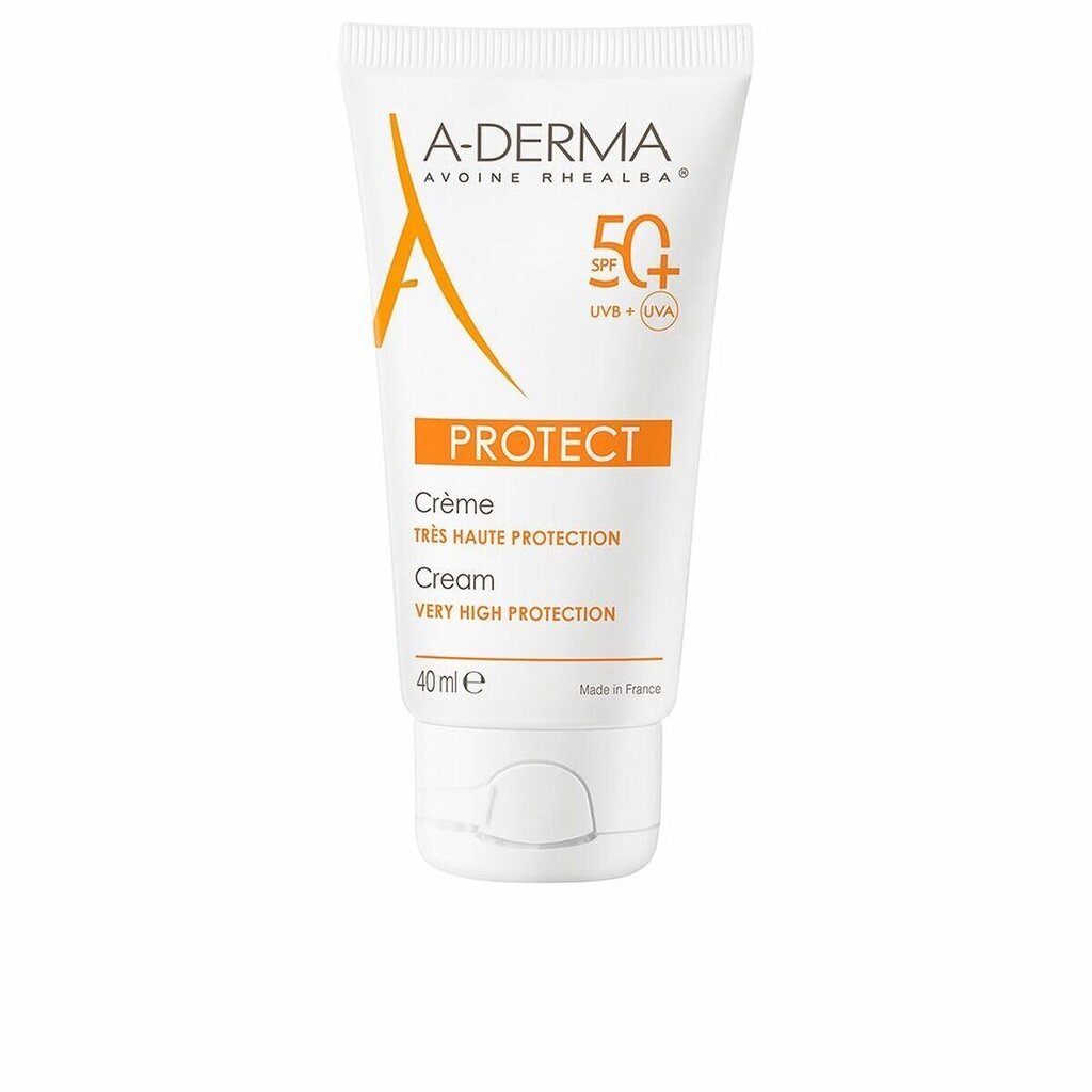 A-Derma Protect Very High Protection Cream Spf50 aurinkovoide, 40ml hinta ja tiedot | Aurinkovoiteet | hobbyhall.fi