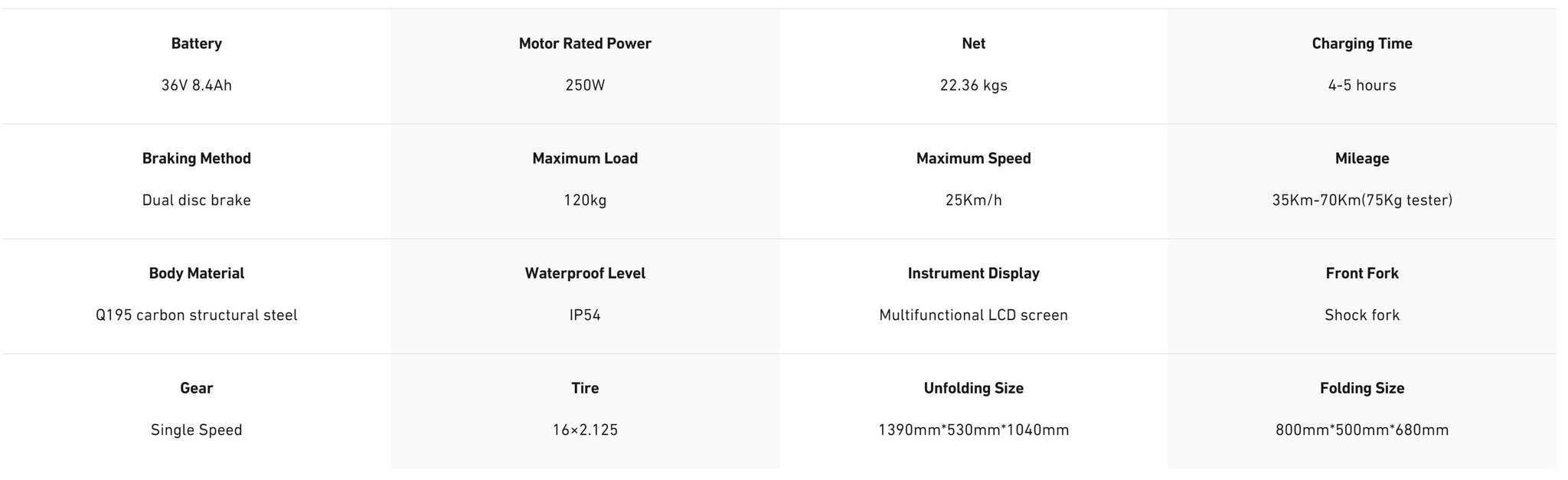 Sähköpyörä Hitway BK2, 16", harmaa, 250W, 7,8Ah hinta ja tiedot | Sähköpyörät | hobbyhall.fi