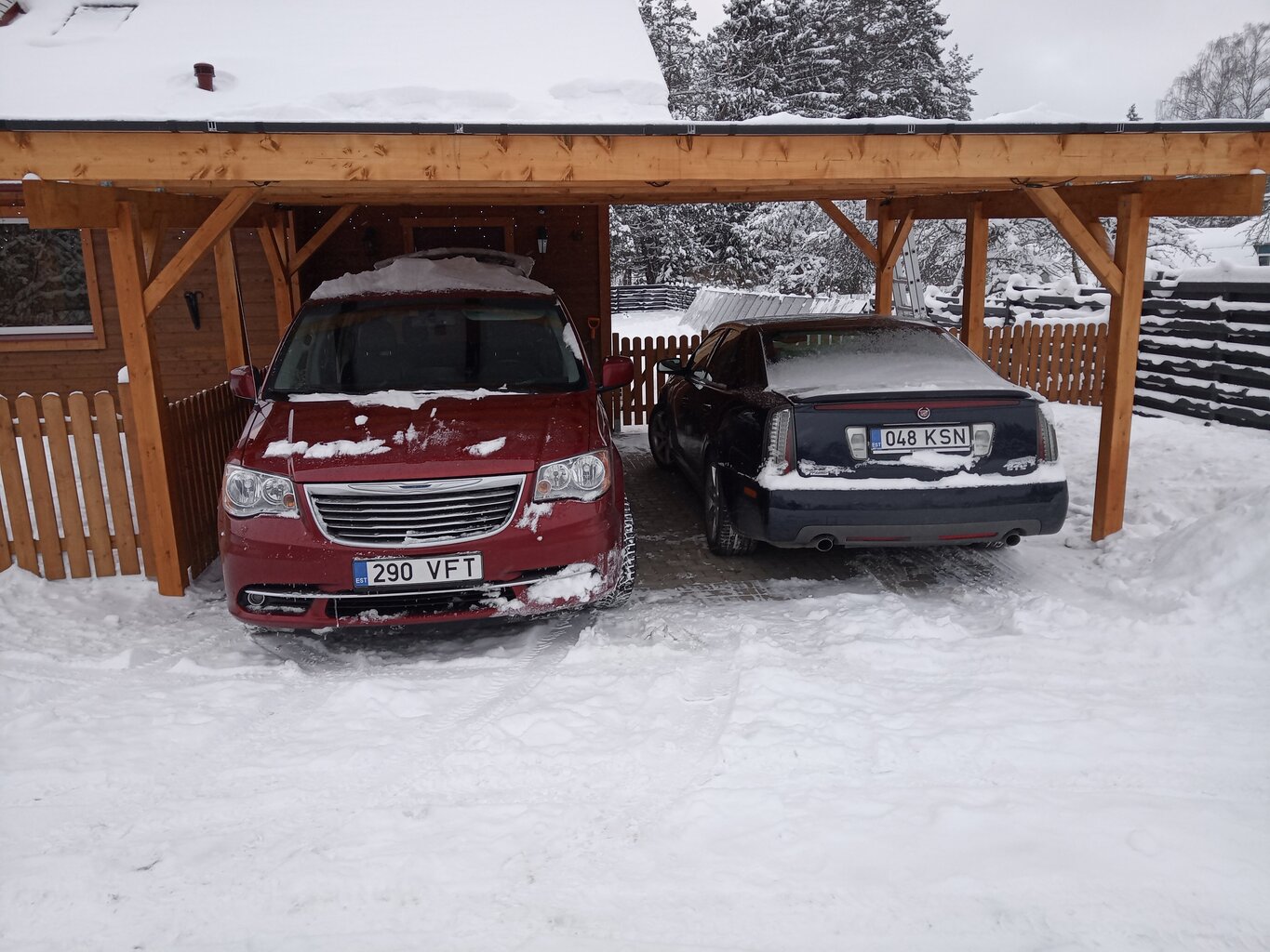 Autokatos kahdelle autolle Karl 20,6 m² ruskealla puunsuojalla hinta ja tiedot | Piharakennukset | hobbyhall.fi