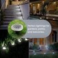 Outdoor Solar Disc Light, 8 LED, Vedenpitävä maisemavalo, Patio Garden Nurmikko Valkoinen, 4 osan sarja hinta ja tiedot | Puutarha- ja ulkovalot | hobbyhall.fi