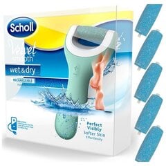 Scholl Velvet Smooth Wet&Dry Jalkaviila + 5 Rullaa hinta ja tiedot | Scholl Kodinkoneet ja kodinelektroniikka | hobbyhall.fi