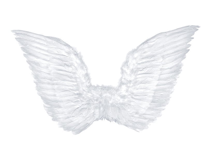 Sparnai Angel's Wings, balti, 75x45 cm, 1 pak/1 vnt