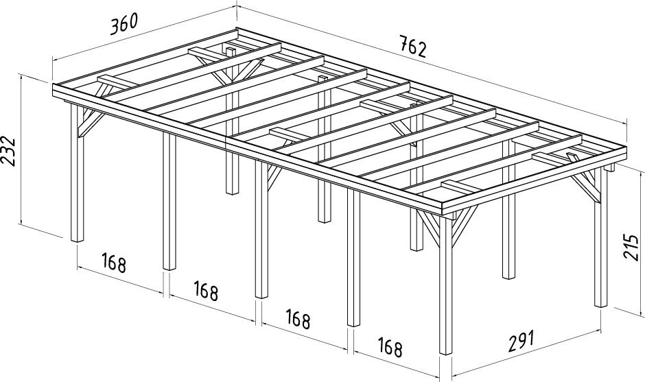 Autokatos Karl 23,1 m² vajalla ja harmaalla puunsuojalla hinta ja tiedot | Piharakennukset | hobbyhall.fi