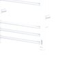 Sähkökäyttöinen pyyhekuivain Radyal Lily-D 800C White, 500x800 mm, 125 W hinta ja tiedot | Kylpyhuoneen patterit ja pyyhekuivaimet | hobbyhall.fi