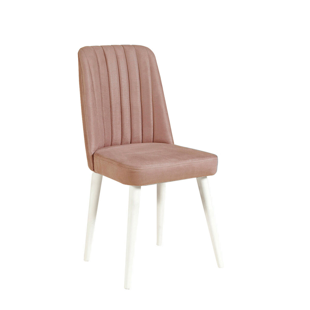 Tuoli Asir, 47x89x46cm, vaaleanpunainen/valkoinen hinta ja tiedot | Ruokapöydän tuolit | hobbyhall.fi