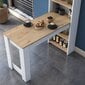 Työpöytä Asir, 120x153,6x53,8cm, valkoinen hinta ja tiedot | Tietokonepöydät ja työpöydät | hobbyhall.fi