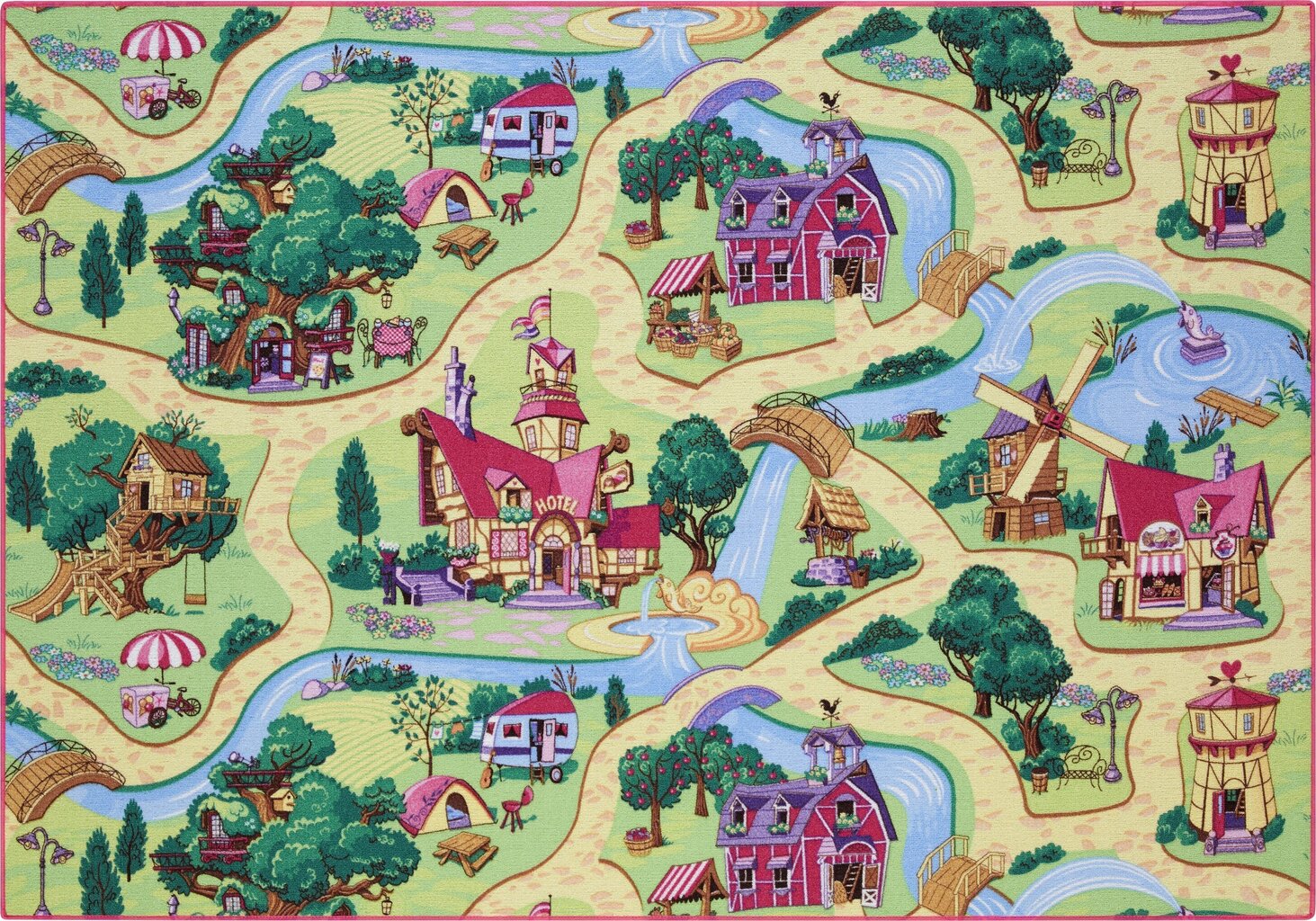 AW Rugs lastenhuoneen matto Candy Town 140x200 cm hinta ja tiedot | Isot matot | hobbyhall.fi