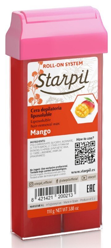 Karvanpoistovaha Starpil Body wax epilation Mango, 110 g hinta ja tiedot | Karvanpoistoaineet | hobbyhall.fi