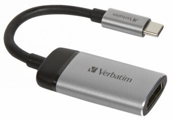 Verbatim USB Type-C Male - HDMI Male 10cm 4K hinta ja tiedot | Adapterit | hobbyhall.fi