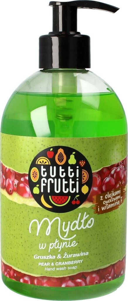 Nestesaippua Farmona Tutti Frutti Pear & Cranberry, 500ml hinta ja tiedot | Saippuat | hobbyhall.fi