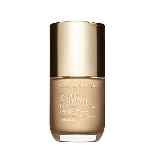 Clarins Everlasting Youth Fluid Illuminating & Firming Foundation - Liquid makeup 30 ml odstín 107 hinta ja tiedot | Meikkivoiteet ja puuterit | hobbyhall.fi