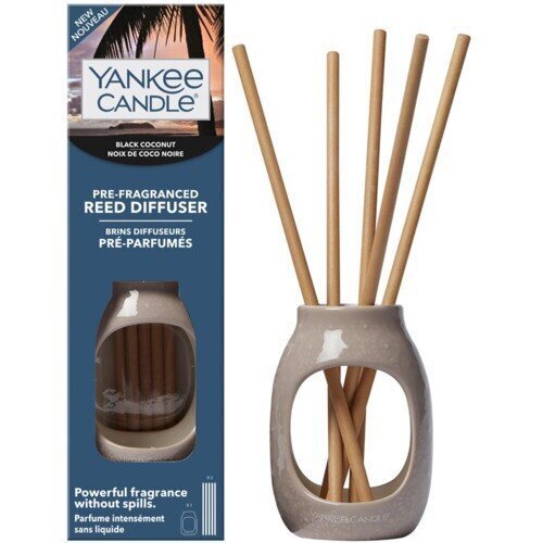 Kotituoksu Yankee Candle Pre-fragranced Reed Diffuser Black Coconut - Incense sticks hinta ja tiedot | Huonetuoksut | hobbyhall.fi