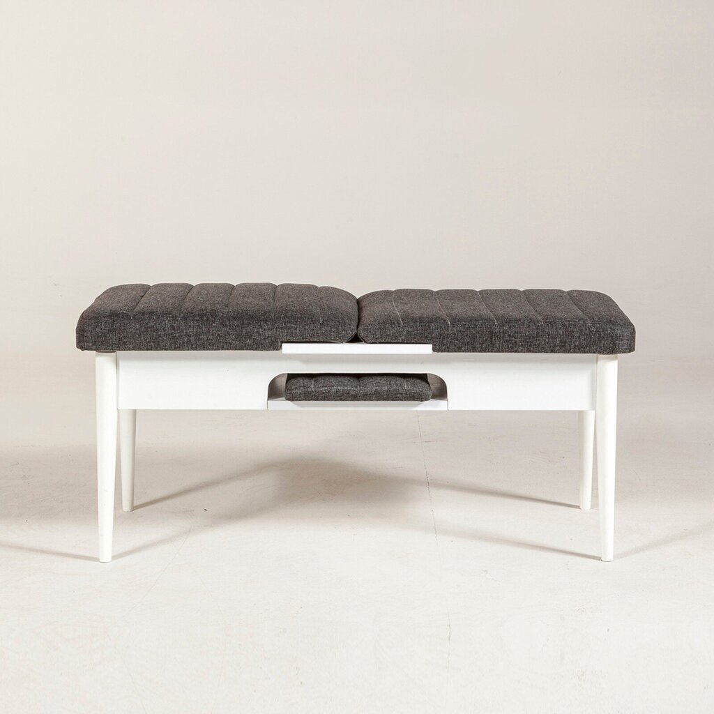 Penkki Kalune Design 869(I), valkoinen/harmaa hinta ja tiedot | Ruokapöydän tuolit | hobbyhall.fi