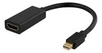 Sovitin Delatco HDMI - miniDisplayPort, 4K UHD 60Hz, 0.2m, must/ 00110024