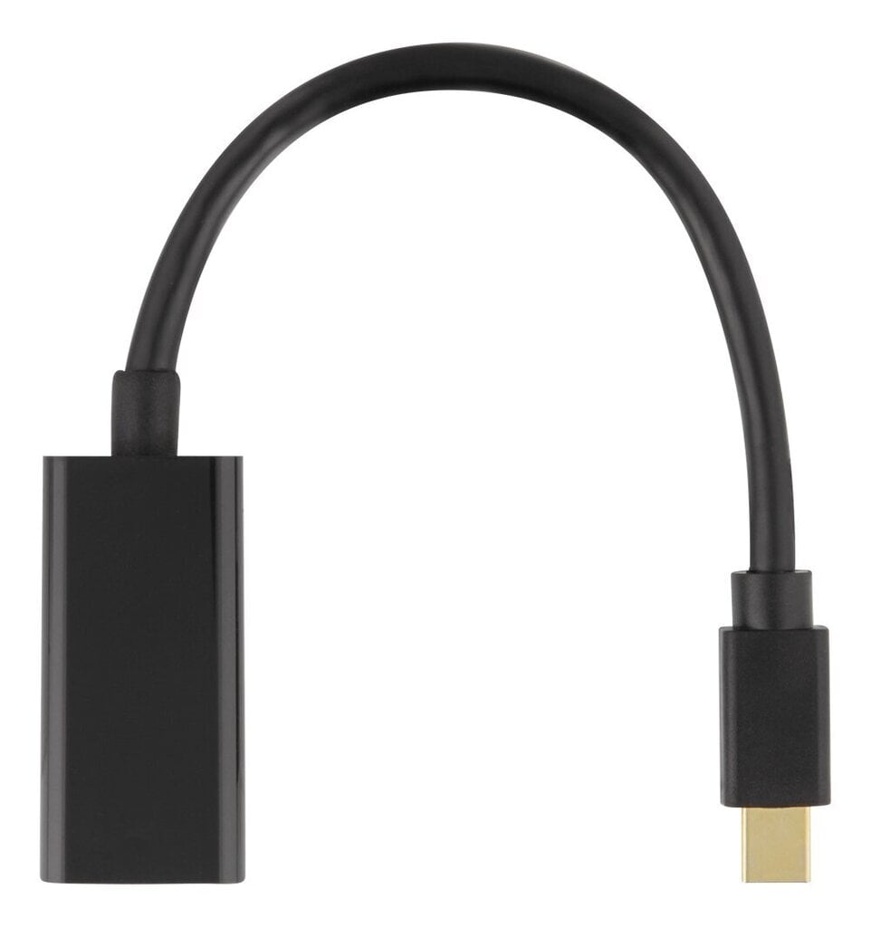 Sovitin Delatco HDMI - miniDisplayPort, 4K UHD 60Hz, 0.2m, must/ 00110024 hinta ja tiedot | Adapterit | hobbyhall.fi