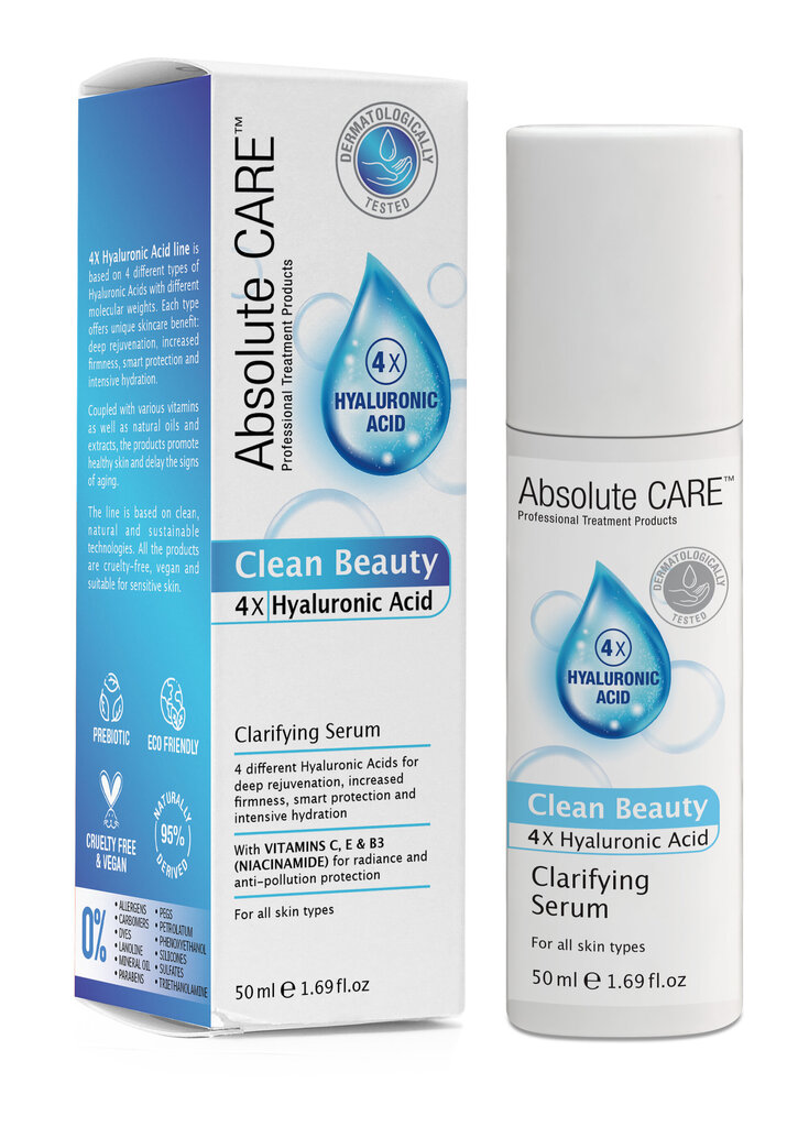 Absolute Care Hyaluronic Acid Clarifying -kasvoseerumi, 50 ml hinta ja tiedot | Kasvoöljyt ja seerumit | hobbyhall.fi