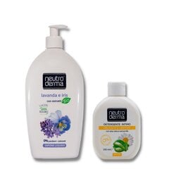 Luomusaippua kasvoille ja käsille Iris- ja intiimihygieniapesuaine Aloe ja kamomilla, 2 kpl, 1000ml+400ml hinta ja tiedot | Neutroderma Hajuvedet ja kosmetiikka | hobbyhall.fi