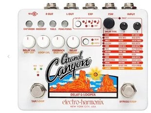 Electro-Harmonix Grand Canyon Delay ja Loooper -efektipedaali hinta ja tiedot | Electro-Harmonix Ääni- ja videolaitteet | hobbyhall.fi