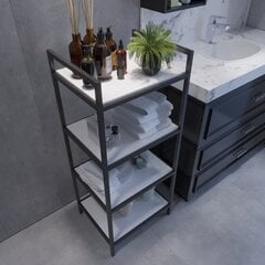 Kylpyhuoneen kaappi, Asir, valkoinen/musta hinta ja tiedot | Kylpyhuonekaapit | hobbyhall.fi