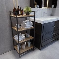 Kylpyhuoneen kaappi, Asir, beige/musta hinta ja tiedot | Kylpyhuonekaapit | hobbyhall.fi