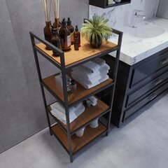 Kylpyhuoneen kaappi, Asir, ruskea/musta hinta ja tiedot | Kylpyhuonekaapit | hobbyhall.fi