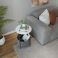 Sivupöytä, Asir, 43x60x43 cm, musta/valkoinen hinta ja tiedot | Sohvapöydät | hobbyhall.fi