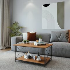 Kahvipöytä, Asir, 110x50x50 cm, ruskea/musta hinta ja tiedot | Sohvapöydät | hobbyhall.fi