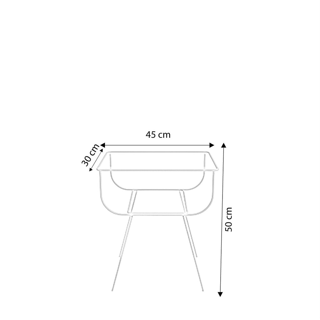 Yöpöytä, Asir, 45x50x30 cm, kultainen hinta ja tiedot | Yöpöydät | hobbyhall.fi