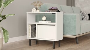 Sivupöytä, Asir, 60x60x25,5 cm, valkoinen hinta ja tiedot | Sohvapöydät | hobbyhall.fi