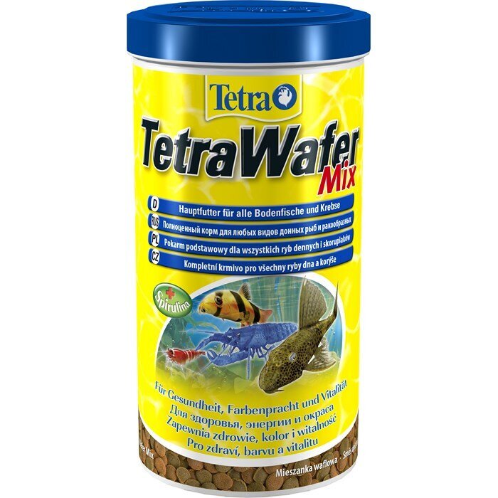 Dugninių žuvų ir vėžiagyvių pašaras Tetra TetraWafer Mix, 1000 ml hinta ja tiedot | Kalanruoka | hobbyhall.fi