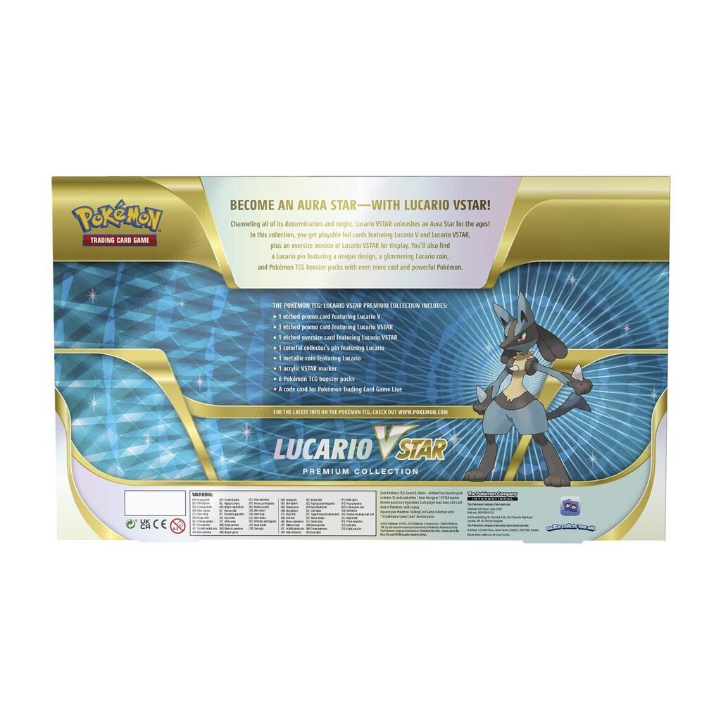 Kortų žaidimas Pokemon TCG - Lucario VSTAR Premium Collection hinta ja tiedot | Lautapelit ja älypelit | hobbyhall.fi