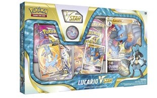 Kortų žaidimas Pokemon TCG - Lucario VSTAR Premium Collection hinta ja tiedot | Lautapelit ja älypelit | hobbyhall.fi