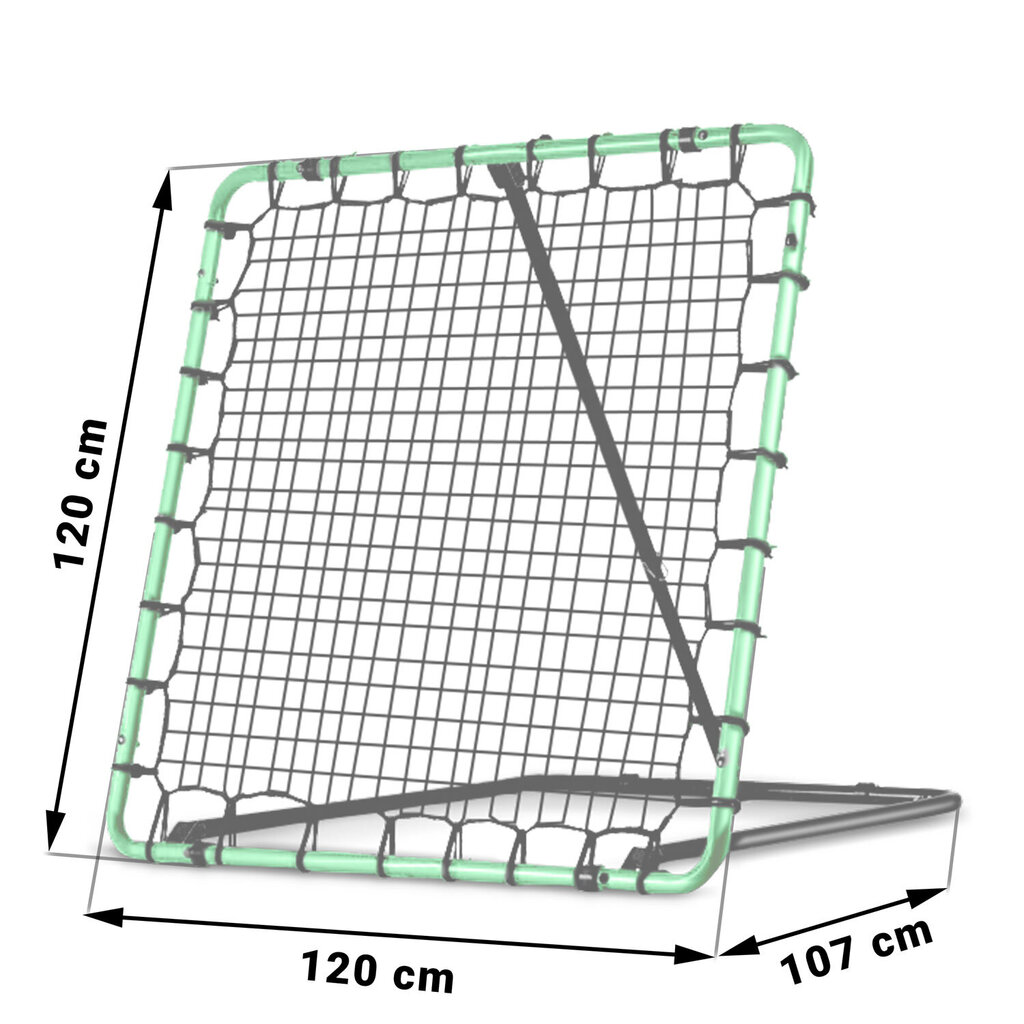 Harjoitusmaali, Rebounder, 120 x 120 cm hinta ja tiedot | Jalkapallomaalit ja verkot | hobbyhall.fi