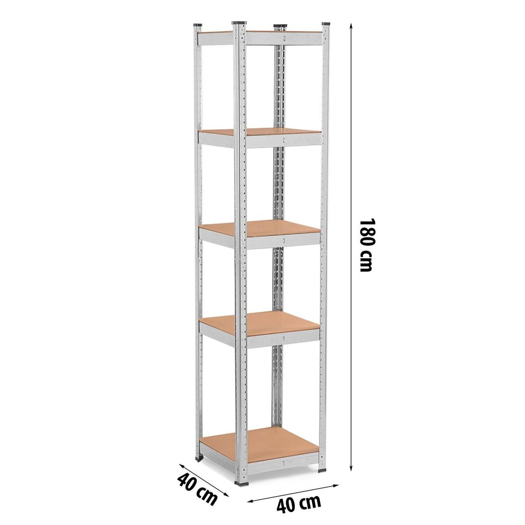 Metallinen säilytyshylly 180 x 40 x 40 cm hinta ja tiedot | Varastohyllyt | hobbyhall.fi