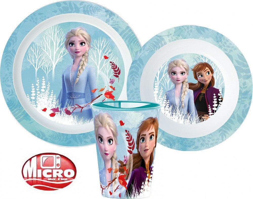 Astiasetti Disney Frozen, 3 osaa hinta ja tiedot | Vauvan ja lasten astiat | hobbyhall.fi