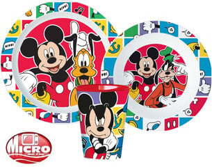 Astiasetti Disney Mickey Better Together, 3 osaa hinta ja tiedot | Vauvan ja lasten astiat | hobbyhall.fi